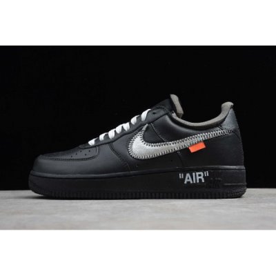 Nike Air Force 1 Beyaz / Siyah / Metal Gümüş Kaykay Ayakkabı Türkiye - KU4PMRC4